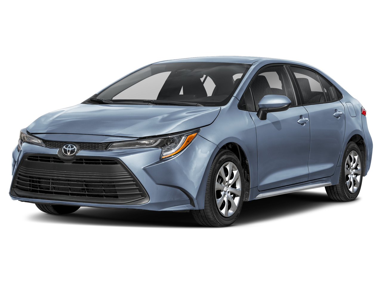 2026 Toyota Corolla LE in Pearl — front three-quarter view