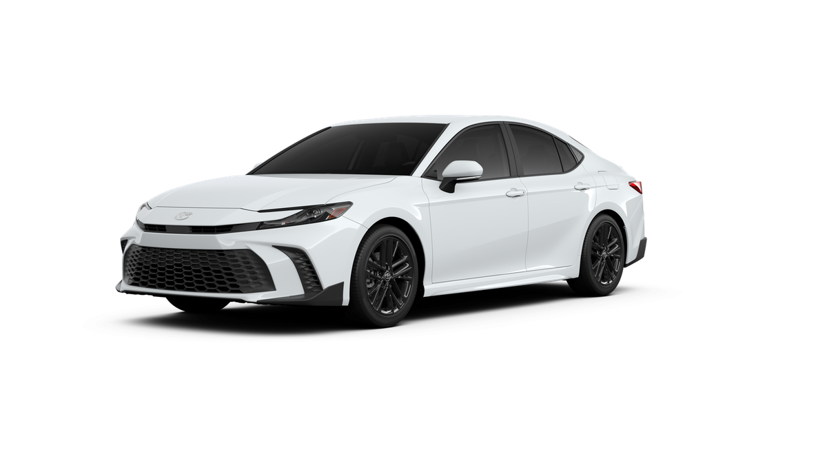 2026 Toyota Camry SE in Ice Cap — front three-quarter view