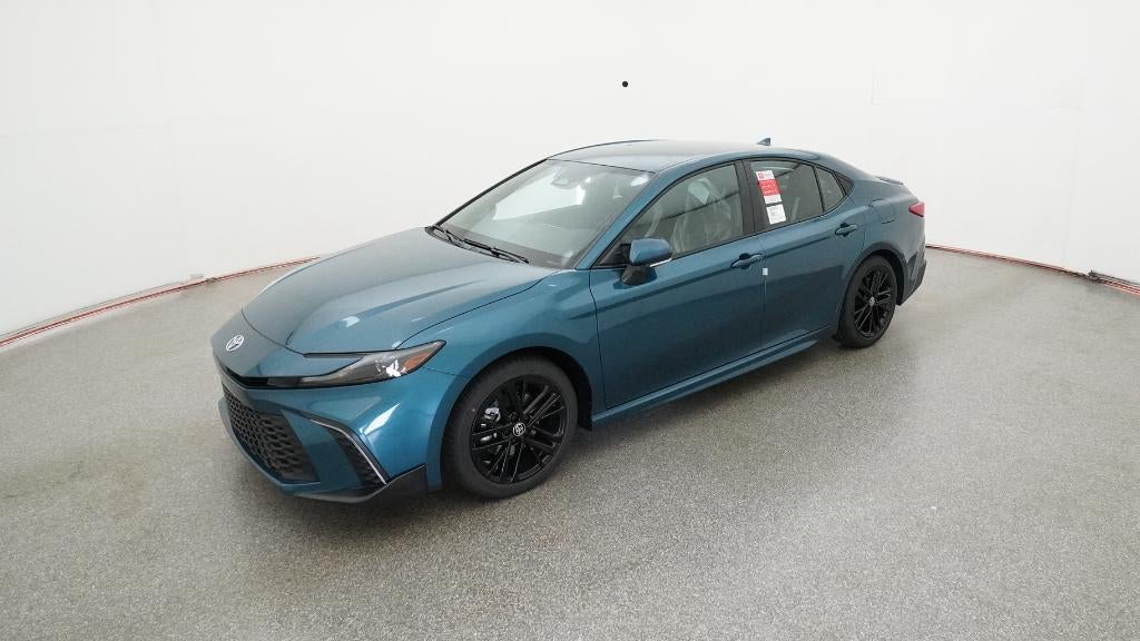 2026 Toyota Camry SE in Ocean Gem — front three-quarter view