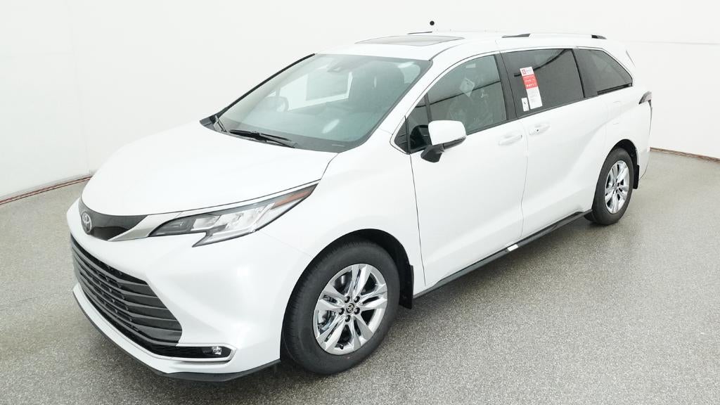 2026 Toyota Sienna Limited in Wind Chill Pearl — front three-quarter view