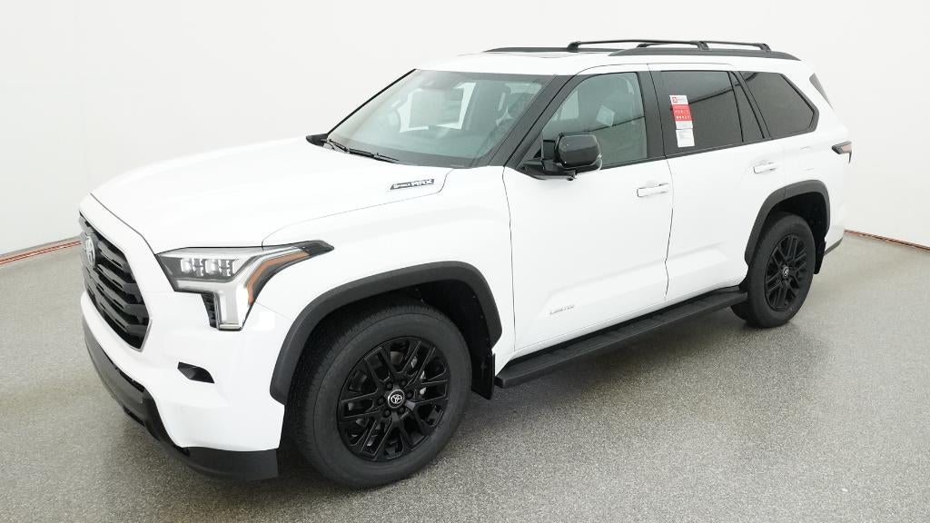 2026 Toyota Sequoia Limited in Ice Cap — front three-quarter view